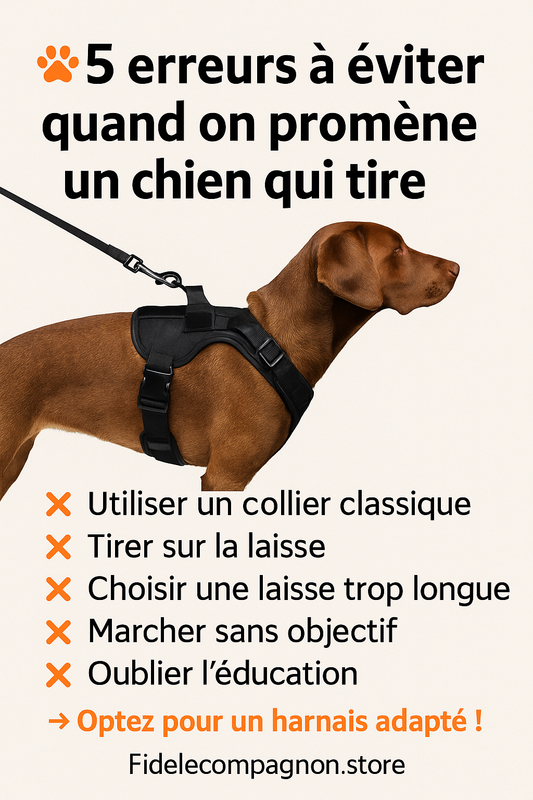 🐾 5 erreurs à éviter quand on promène un chien qui tir