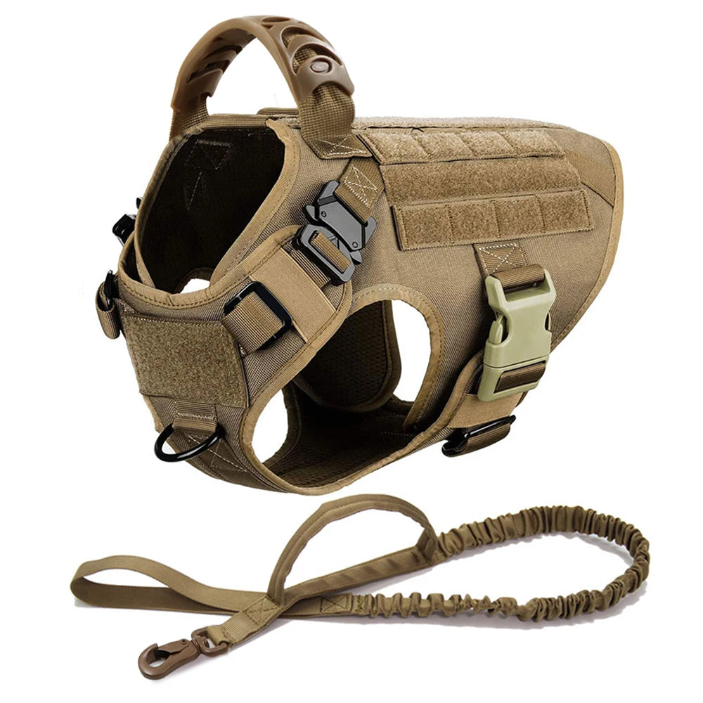 Harnais-pour-chien-avec-laisse-Kaki