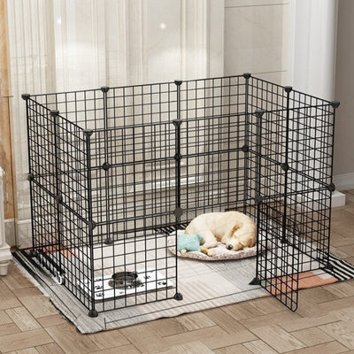 Parc pour chien en métal pliable – Espace sécurisé pour intérieur et extérieur