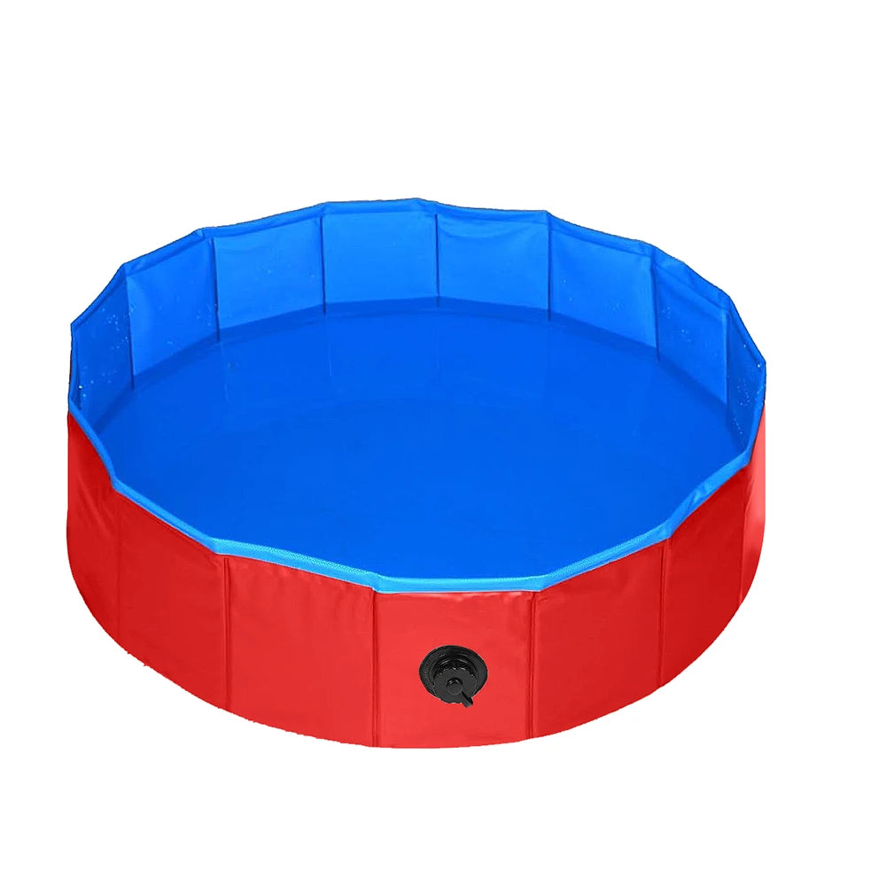 Piscine-pour-chien-rouge-PVC-résistant