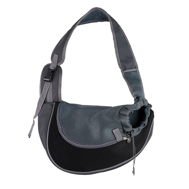 Sac-de-transport-pour-chien-noir-bandoulière