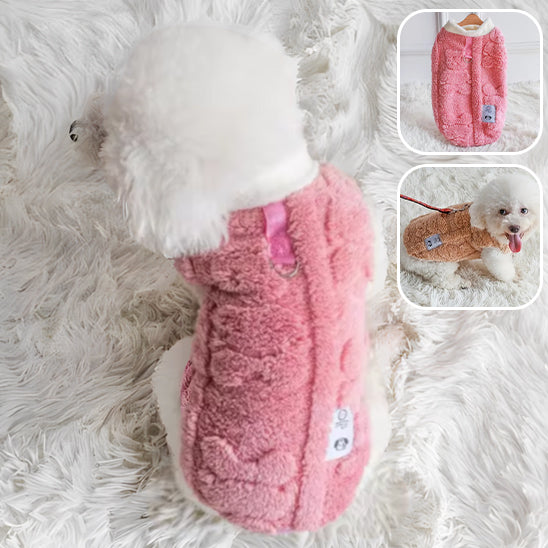 Vetement-pour-chien-polaire-rose
