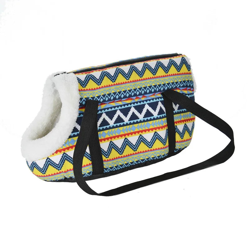 sac-de-transport-pour-chien-fourrure-rayé