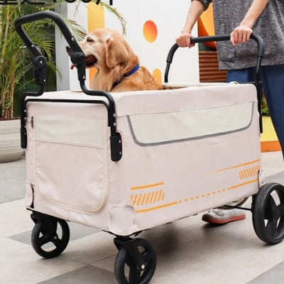 Poussette pour chien grande taille – Chariot robuste 80 kg