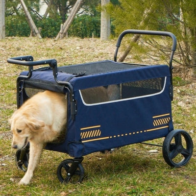 Poussette pour chien grande taille – Chariot robuste 80 kg