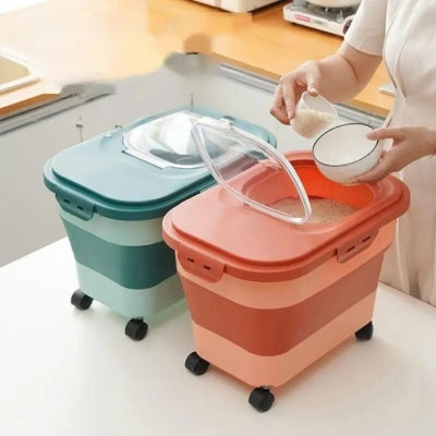 Boite-croquette-pour-chien-rose-vert