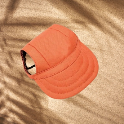 Casquette-pour-chien-orange