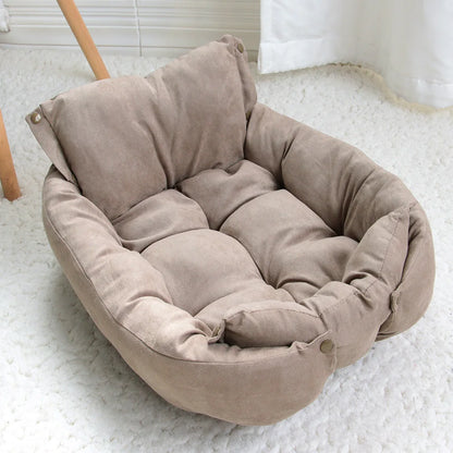 Coussin-pour-chien-marron