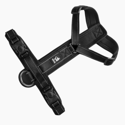 Harnais-pour-chien-noir-ajustable