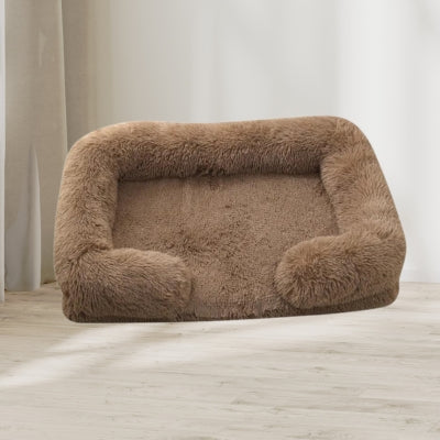 Panier-pour-chien-marron