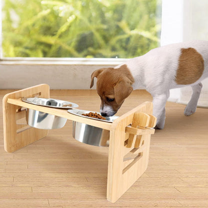 Porte-gamelle-ajustable-en bois