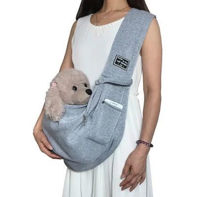 Sac-de-transport-pour-chien-gris-durable