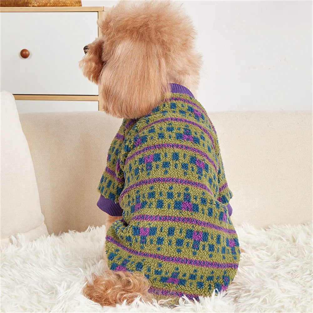 Vetement-pour-chien-Violet-Totem-dos