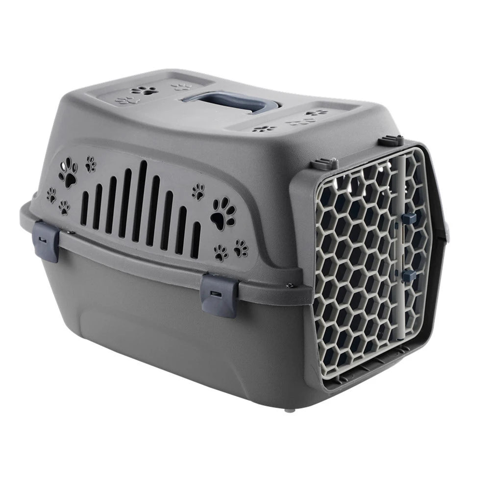 caisse-de-transport-pour-chien-grise