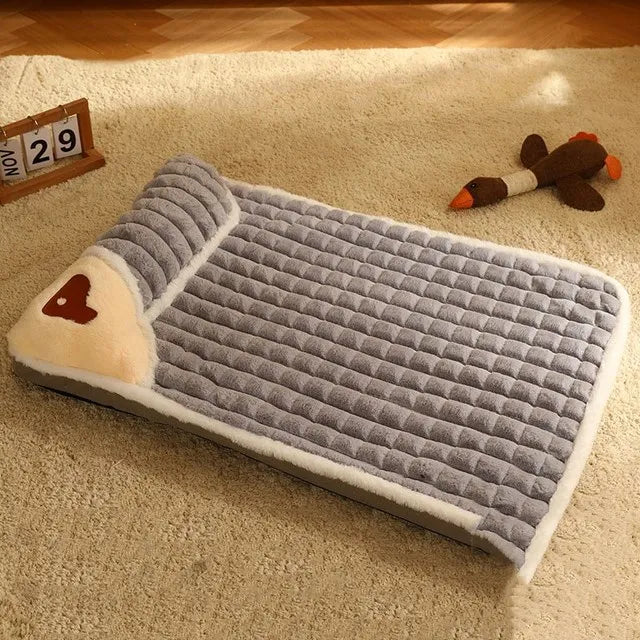 coussin-pour-chien-gris-déhoussable