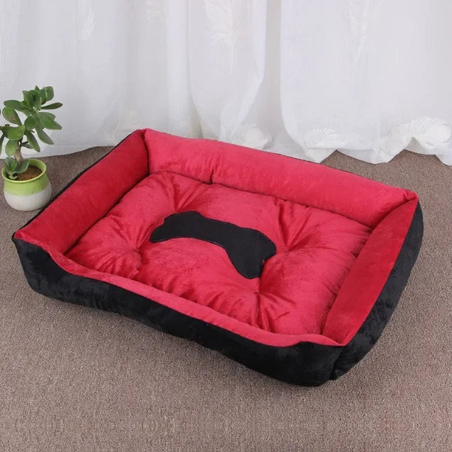 coussin-pour-chien-rectangle-rouge-lavable
