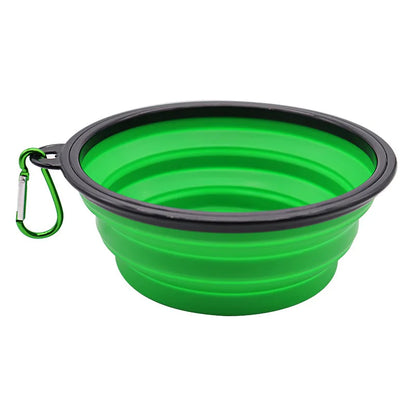 gamelle-pliable-pour-chien-verte