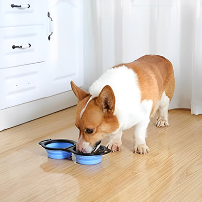Gamelle pour chien – Double bol pliable