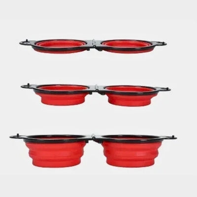 Gamelle pour chien – Double bol pliable