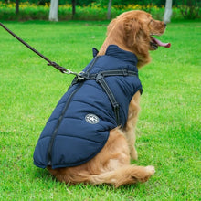 Charger l&#39;image dans la galerie, harnais-pour-chien-manteau-bleu-navy
