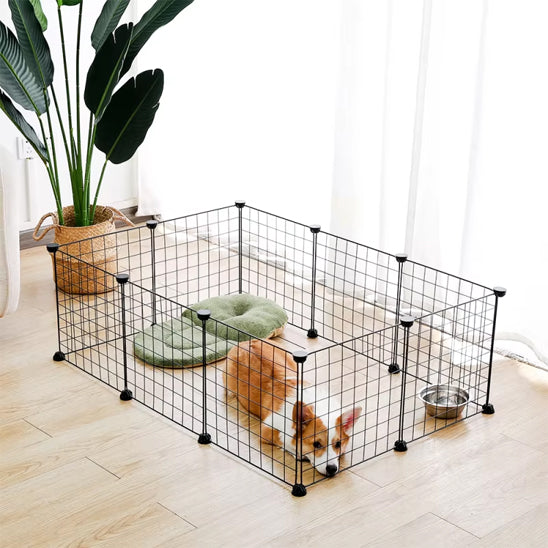 Parc pour chien en métal pliable – Espace sécurisé pour intérieur et extérieur
