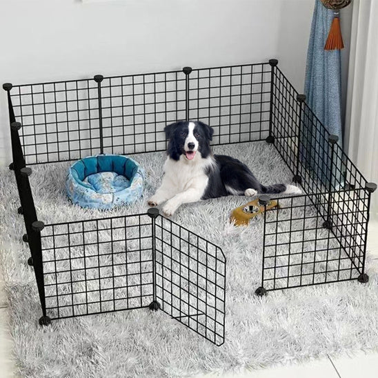 Parc pour chien en métal pliable – Espace sécurisé pour intérieur et extérieur