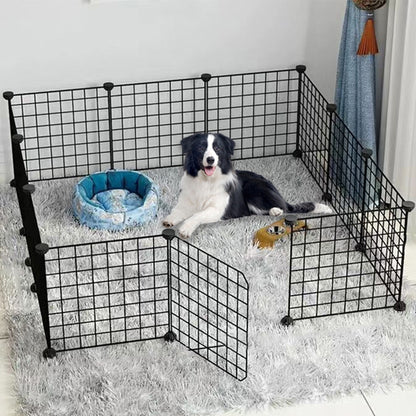 Parc pour chien en métal pliable – Espace sécurisé pour intérieur et extérieur
