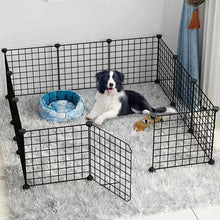 Charger l&#39;image dans la galerie, Parc pour chien en métal pliable – Espace sécurisé pour intérieur et extérieur

