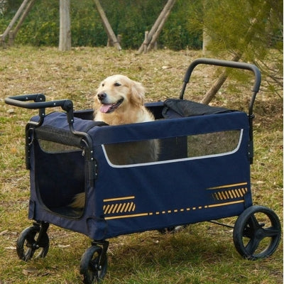 Poussette pour chien grande taille – Chariot robuste 80 kg