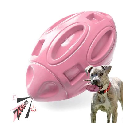 rugby-jouet-chien-rose