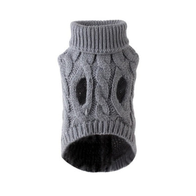 vetement-pour-chien-laine-gris-chaud